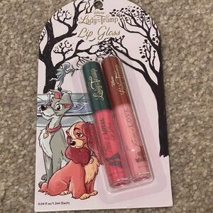 Disney Lady and the Tramp Lip Gloss Duo - Green and Pink
